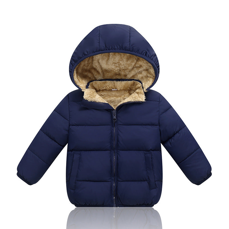 2026 Winter Children's Cotton Jackets Wholesale, Fleece-Lined and Thickened Baby Hooded Coats, down Jackets for Boys and Girls, Small and Medium-Sized Children - image 5