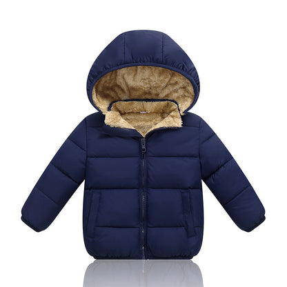 2026 Winter Children's Cotton Jackets Wholesale, Fleece-Lined and Thickened Baby Hooded Coats, down Jackets for Boys and Girls, Small and Medium-Sized Children - image 5