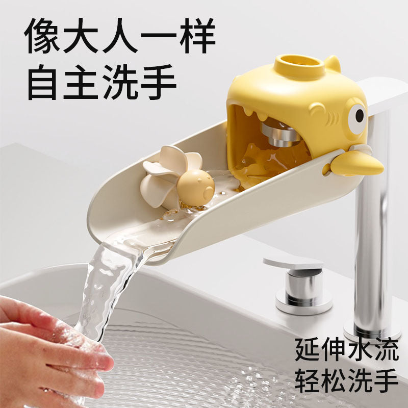 Shield Dad Children's Faucet Extender Baby Handwashing Cartoon Silicone Extended Splash-Proof Magic Nozzle - image 1