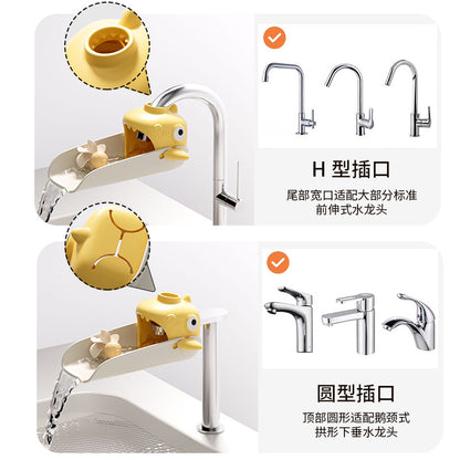 Shield Dad Children's Faucet Extender Baby Handwashing Cartoon Silicone Extended Splash-Proof Magic Nozzle - image 4