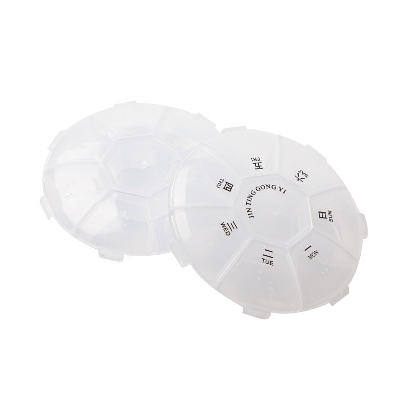 Pill Box Small Toy Storage Box 7-Day Pill Mini Travel Medicine Pill Storage Small Pill Box Jar - image 5