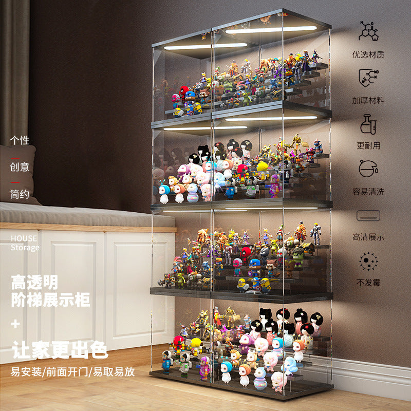 Blind Box Storage Box Display Rack Hand-held Toy Display Cabinet Dustproof Acrylic Transparent Hand-held Display Box Cross-border - image 4