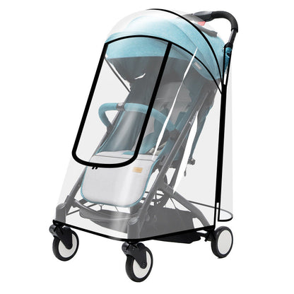 Baby stroller rain cover baby stroller universal windshield stroller warm cover baby stroller raincoat accessories - image 5