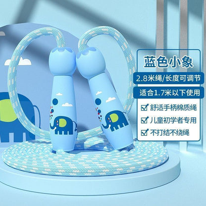Children's jump rope beginner adjustable baby kindergarten first grade primary school children's sports fitness rope - image 3