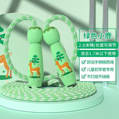 Children's jump rope beginner adjustable baby kindergarten first grade primary school children's sports fitness rope - image 4