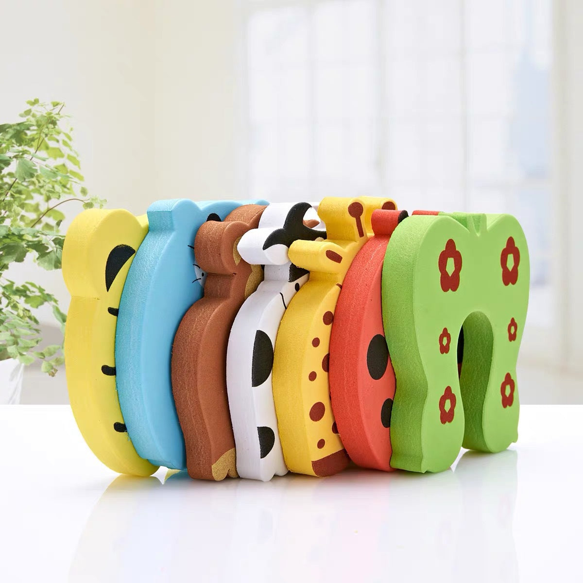 Anti-pinch Hand Door Stop Safety Door Card Door Clip Child Door Blocker Anti-collision Door Artifact Cartoon Anti-collision Anti-pinch Door Stop Card - image 4