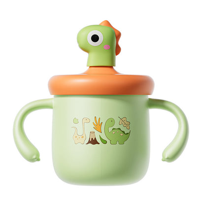Children's Water Cup Baby Stainless Steel Drop-Resistant Learning Drinking Cup with Lid Home Baby Milk Cup with Lid Thermos Cup - image 5