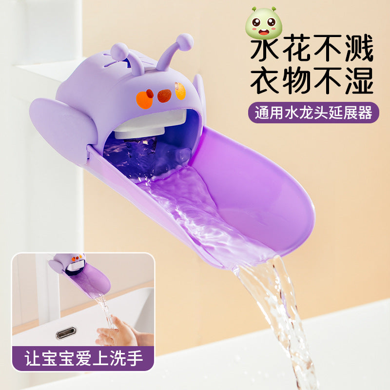 Household kitchen faucet anti-base head children's faucet extender baby hand washing splash-proof extended water diverter - image 1