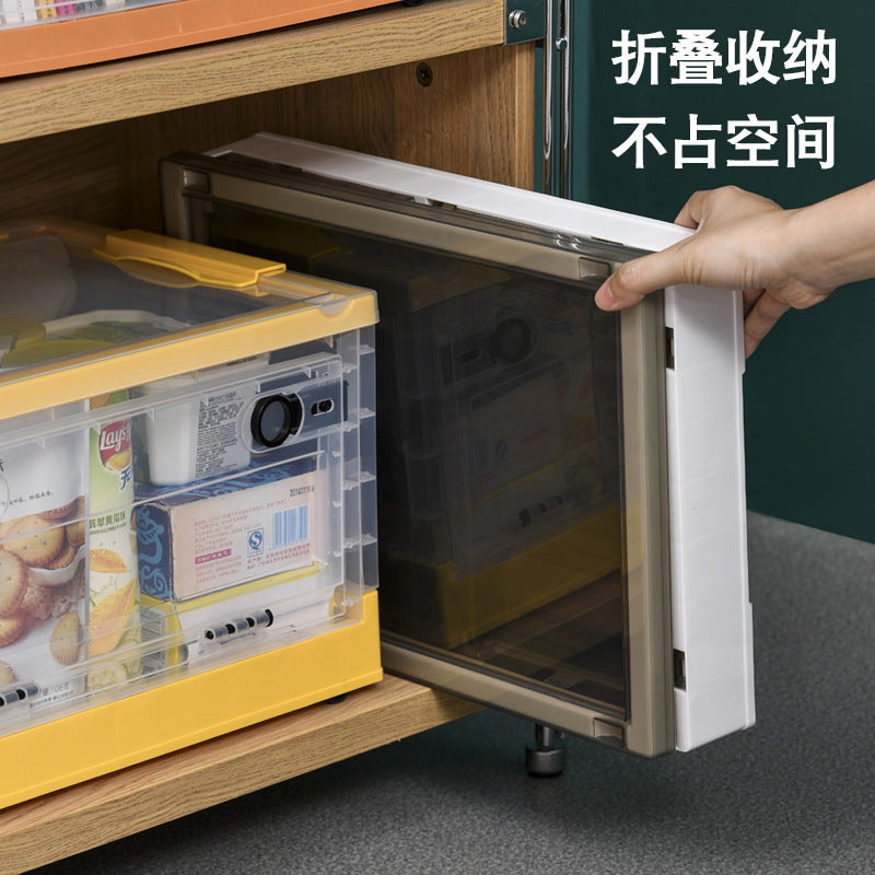 Foldable Transparent Storage Box Household Box Wardrobe Clothes Quilt Fit Box Toy Plastic Book Storage Box - image 3
