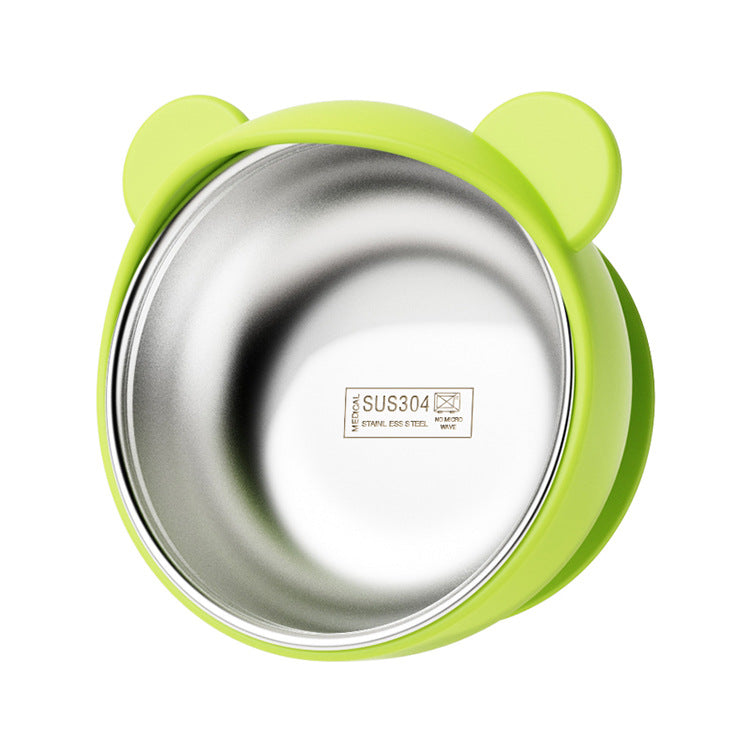 Cross-Border Popular Product: Little Bear Baby and Children's Silicone Dining Plate, Anti-Spill Feeding Bowl, Baby Feeding Utensils, Anti-Scald - image 5