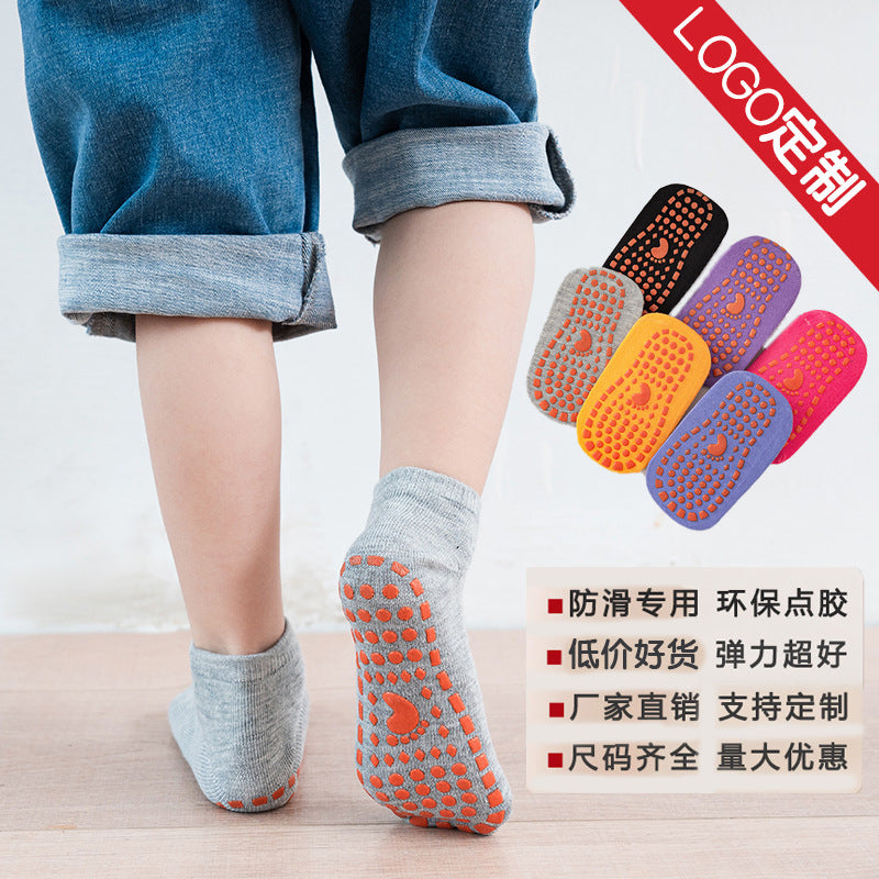 Factory wholesale baby floor socks indoor trampoline children non-slip silicone socks early education toddler children floor socks - image 3