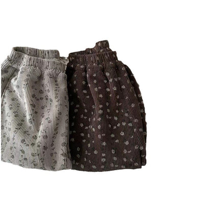 Lemon Baby Girl's Fleece-Lined Pants Winter New Style Girl's Thickened One-piece Fleece Floral Winter Outer Wear Loose Bloomers - image 5