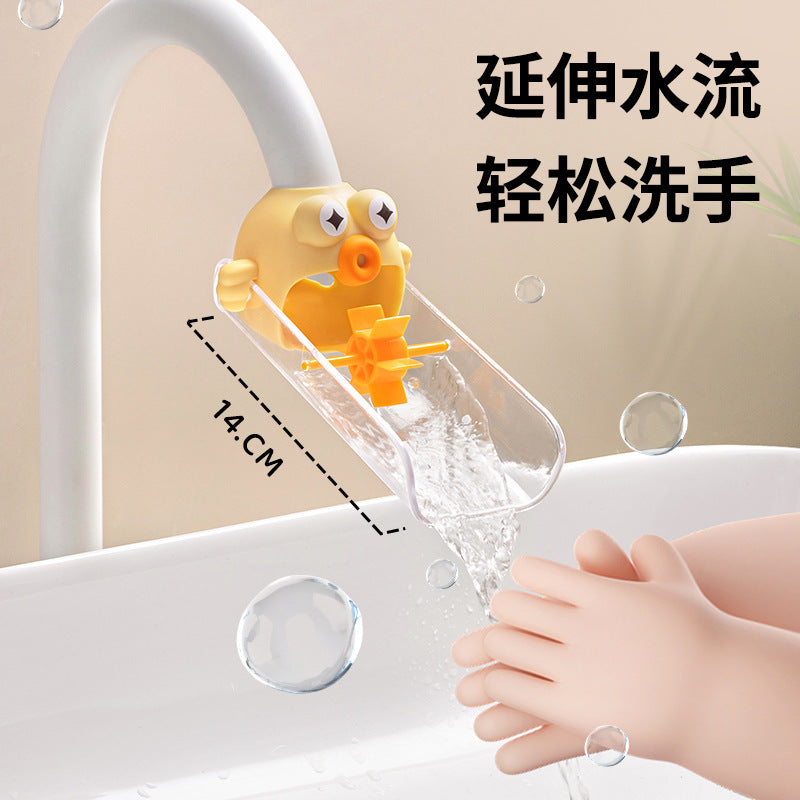 Household faucet extender baby hand washing cute cartoon children's universal silicone extension splash proof artifact - image 2