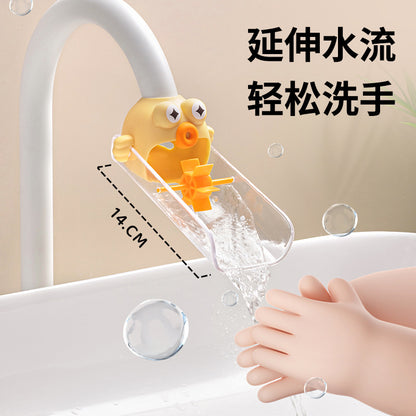 Household faucet extender baby hand washing cute cartoon children's universal silicone extension splash proof artifact - image 2