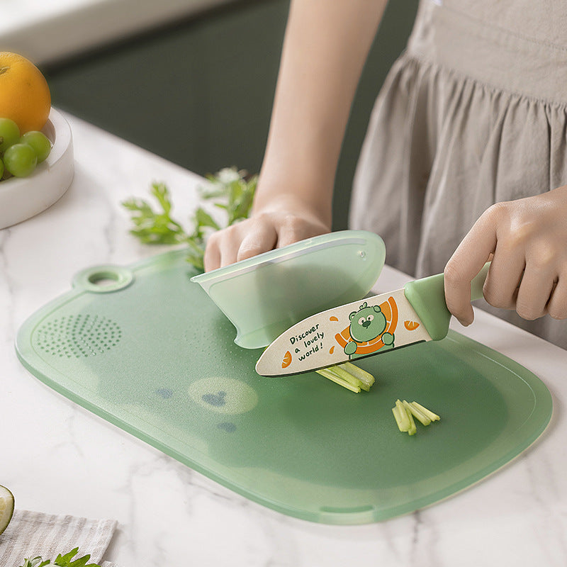Cutting Board Anti-mildew Antibacterial Household Cutting Board Kitchen Special Fruit Cutting Board Baby Food Supplementary Classification Double-sided Cutting Board - image 1