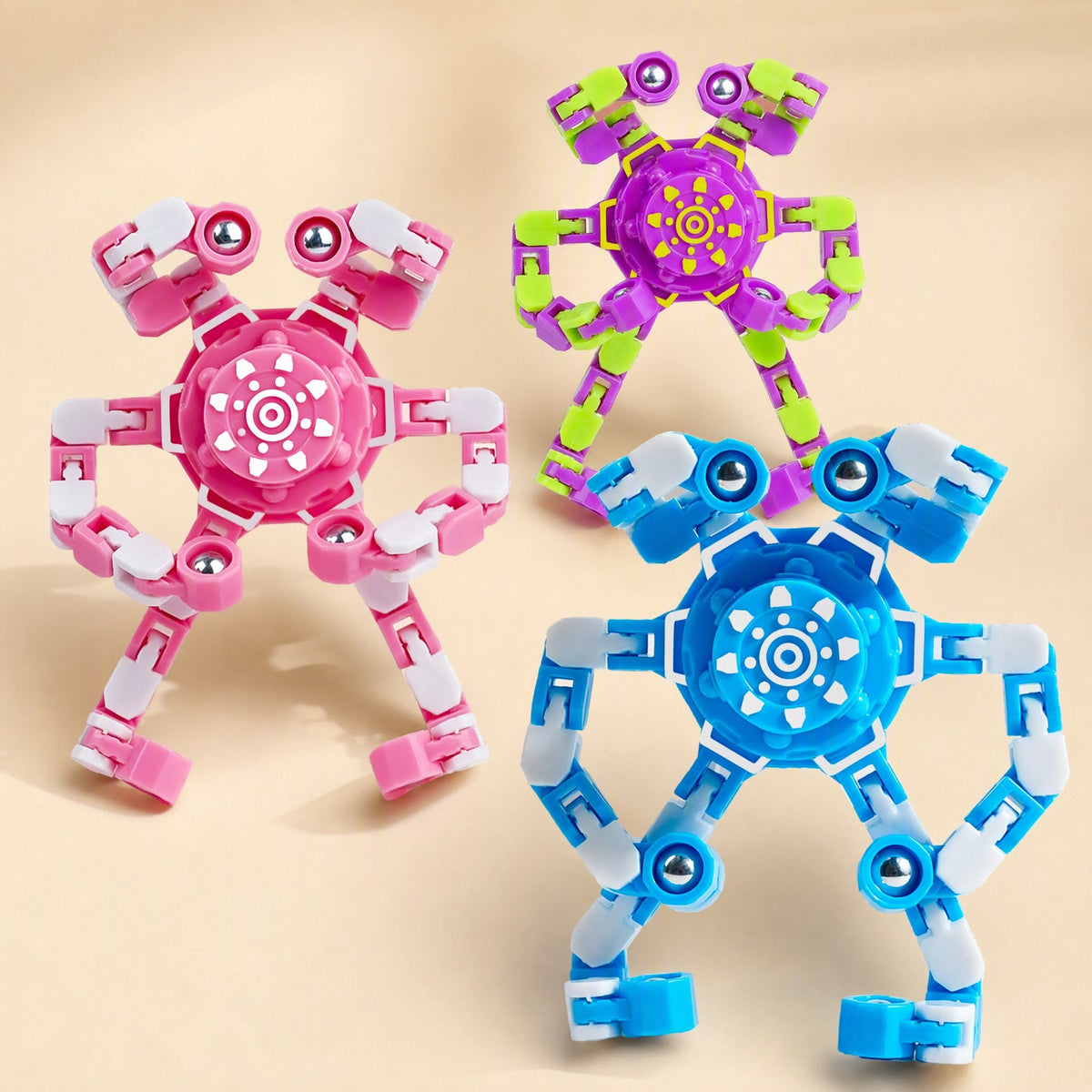 Luminous deformable fingertip mechanical gyro puzzle - view 2