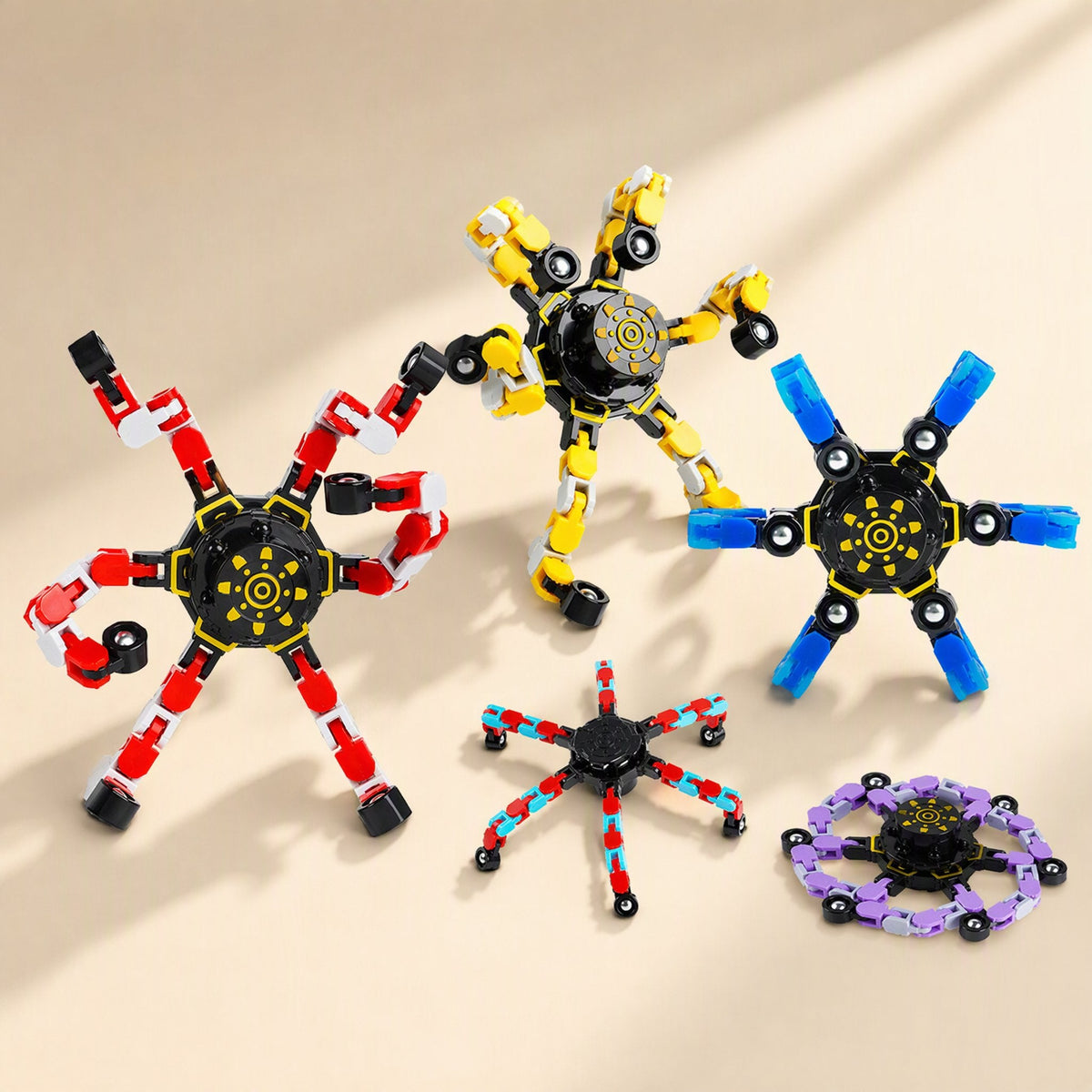 Luminous deformable fingertip mechanical gyro puzzle - view 3