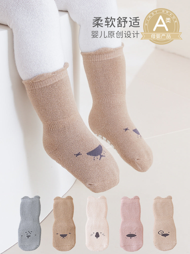 2026 Baby Floor Socks Autumn and Winter Thickened Warm Terry Socks Non-Slip Boys and Girls Toddler Infant Socks Wholesale - image 1