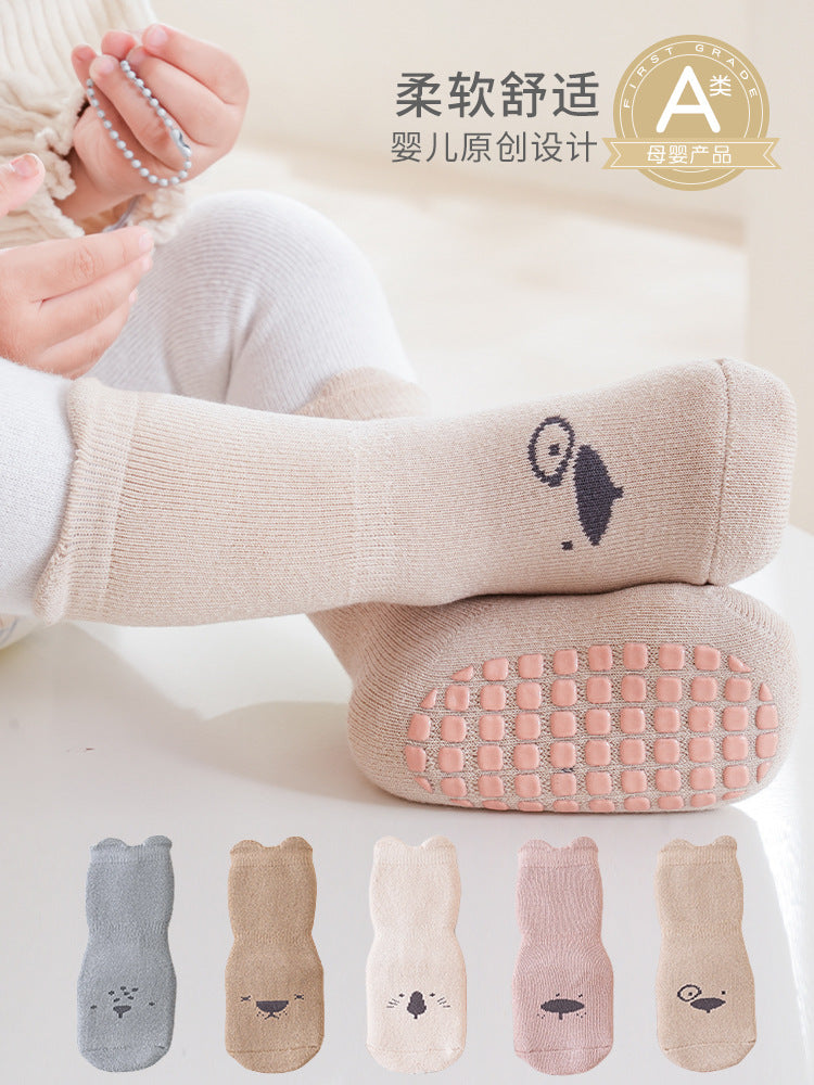 2026 Baby Floor Socks Autumn and Winter Thickened Warm Terry Socks Non-Slip Boys and Girls Toddler Infant Socks Wholesale - image 2