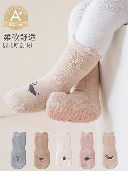 2026 Baby Floor Socks Autumn and Winter Thickened Warm Terry Socks Non-Slip Boys and Girls Toddler Infant Socks Wholesale - image 3