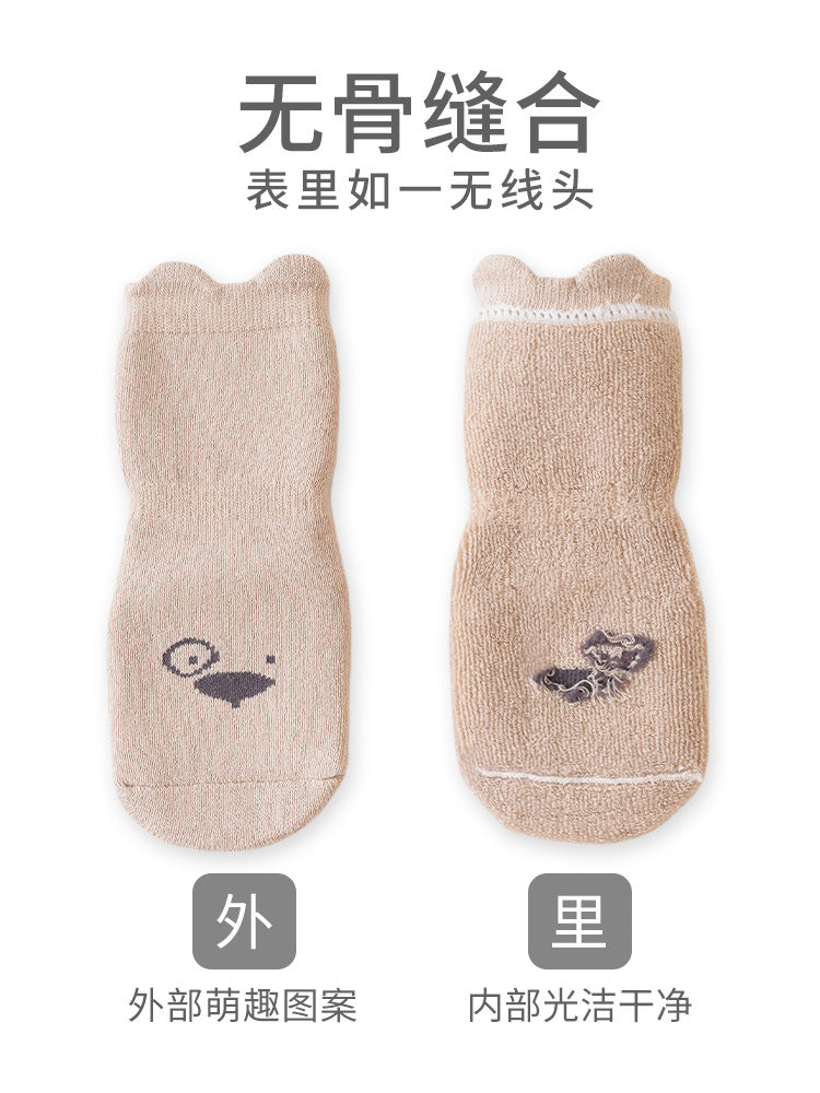 2026 Baby Floor Socks Autumn and Winter Thickened Warm Terry Socks Non-Slip Boys and Girls Toddler Infant Socks Wholesale - image 5