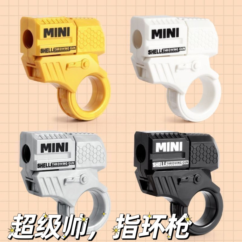 Mini throw shell ring gun creative soft bullet launch radish gun men and women gift stall wholesale toy gun - image 1