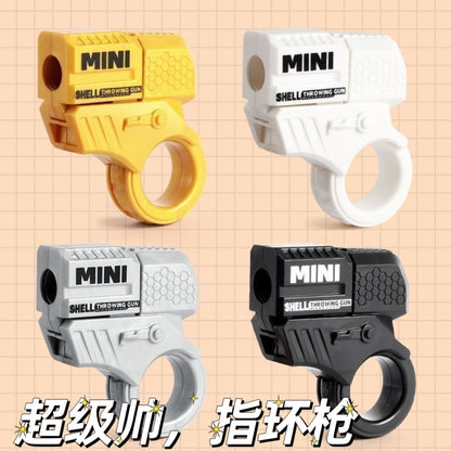Mini throw shell ring gun creative soft bullet launch radish gun men and women gift stall wholesale toy gun - image 1