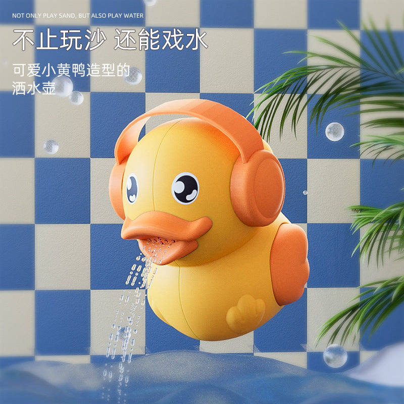 Yellow Duck Children's Beach Toy Set Seaside Outdoor Water Play Beach Bucket Sand Digging Tools Beach Sand Play Tools - image 4