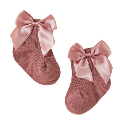 Ins Baby Bow Baby Mid-tube Socks Long Tube Leg Baby Socks Spring and Autumn Boneless Loosen Children's Socks - image 5