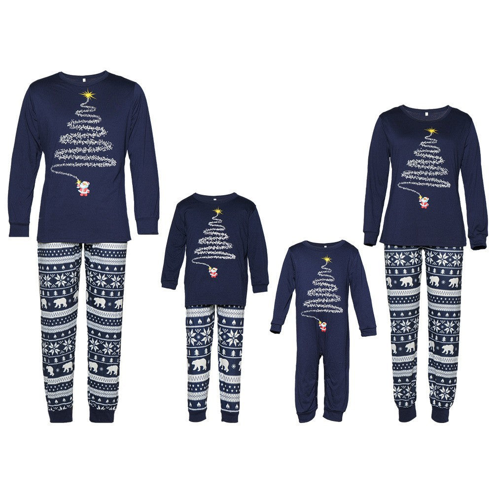 2026 Manufacturer Christmas Family Matching Outfits Christmas Pajamas Set for Family of Three or Four Cotton Parent-Child Pajamas - image 4