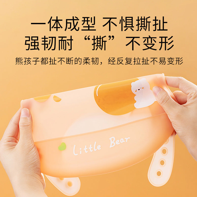 Silicone Waterproof Bibs for Babies, Lightweight Summer Feeding Bibs, Thin Baby Food Bibs, Wholesale - image 2