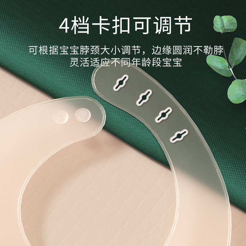 Silicone Waterproof Bibs for Babies, Lightweight Summer Feeding Bibs, Thin Baby Food Bibs, Wholesale - image 4