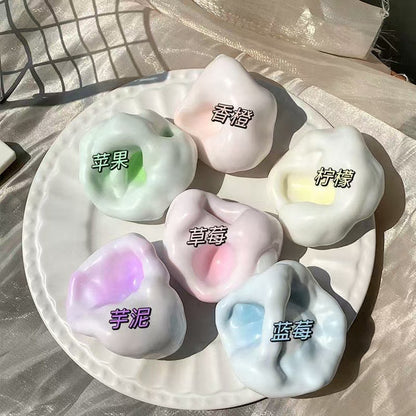Super soft ultra-thin ice skin Dafu fluid kneading decompression toy glutinous rice paste kneading music hand ball slow rebound toy - image 4