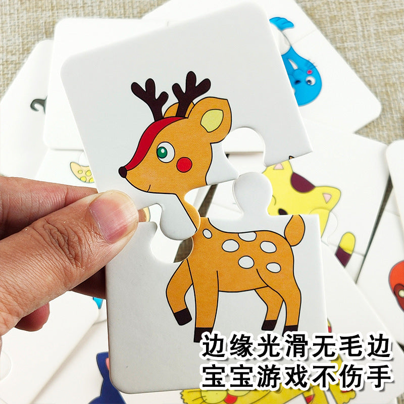 Mother and infant children enlightenment matching puzzle animal world transportation toy digital shape fruit - image 2