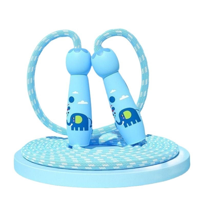 Children's rope skipping beginner adjustable kindergarten baby first grade primary and secondary school children do not tie cotton rope - image 5