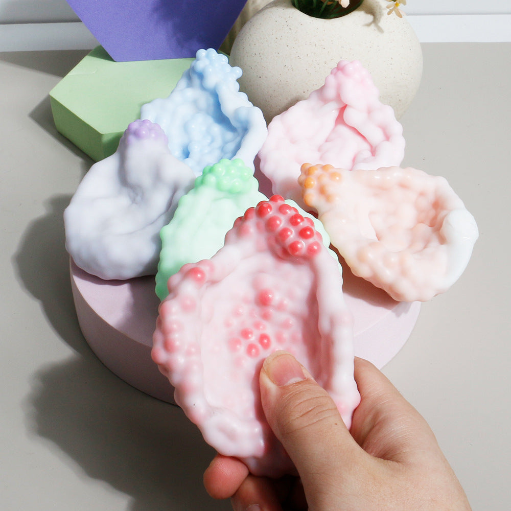 Trendy Viral Stress Relief Toy Squishy Ball Handmade Ice Skin Ball Noise Ball Squeeze Toy Stress Relief Toy - image 3