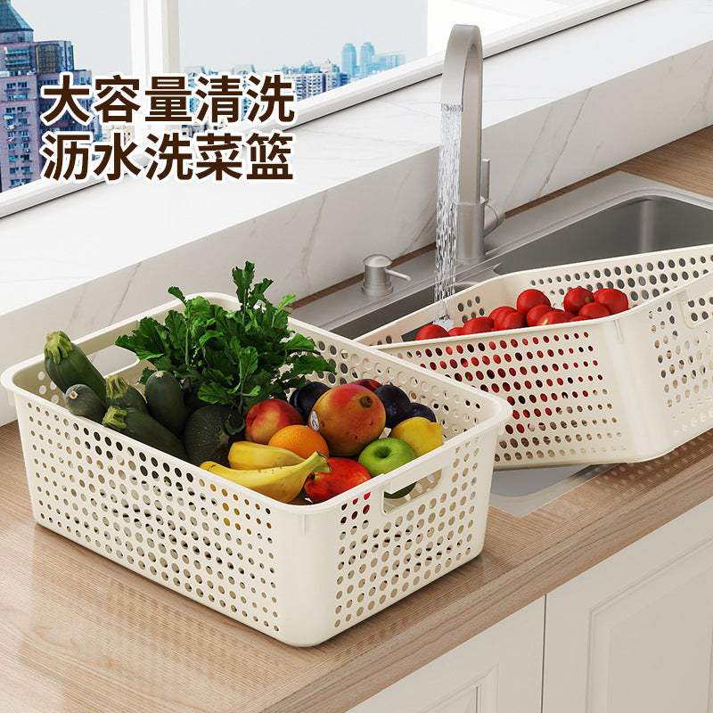 Desktop Storage Basket Kindergarten Toy Snack Storage Basket Plastic Rectangular Storage Box Storage Basket - image 3