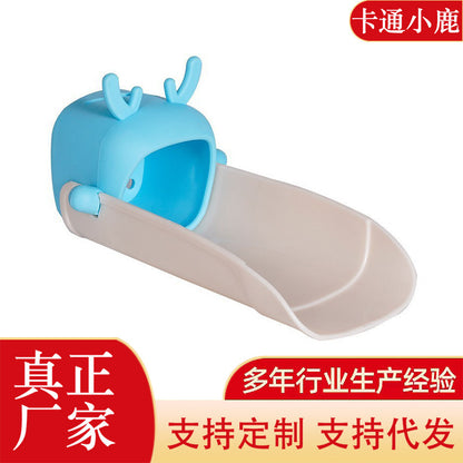 [Co-Run genuine goods Fawn Children's Faucet Extend] Baby Wash Cute Cartoon Extended Splash Protection - image 1