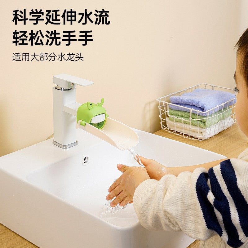 [Co-Run genuine goods Fawn Children's Faucet Extend] Baby Wash Cute Cartoon Extended Splash Protection - image 3