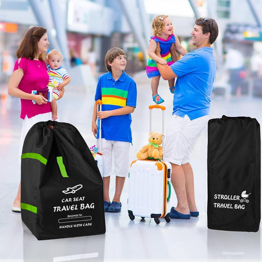 Child safety seat travel check bag boarding bag stroller storage bag basket dust bag - image 2