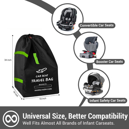 Child safety seat travel check bag boarding bag stroller storage bag basket dust bag - image 4
