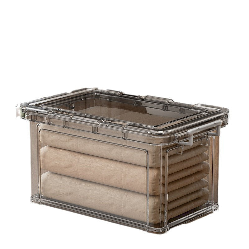 Transparent Storage Box Household Plastic Storage Box Wardrobe Clothes Large Capacity Toy Snack Storage Box - image 5