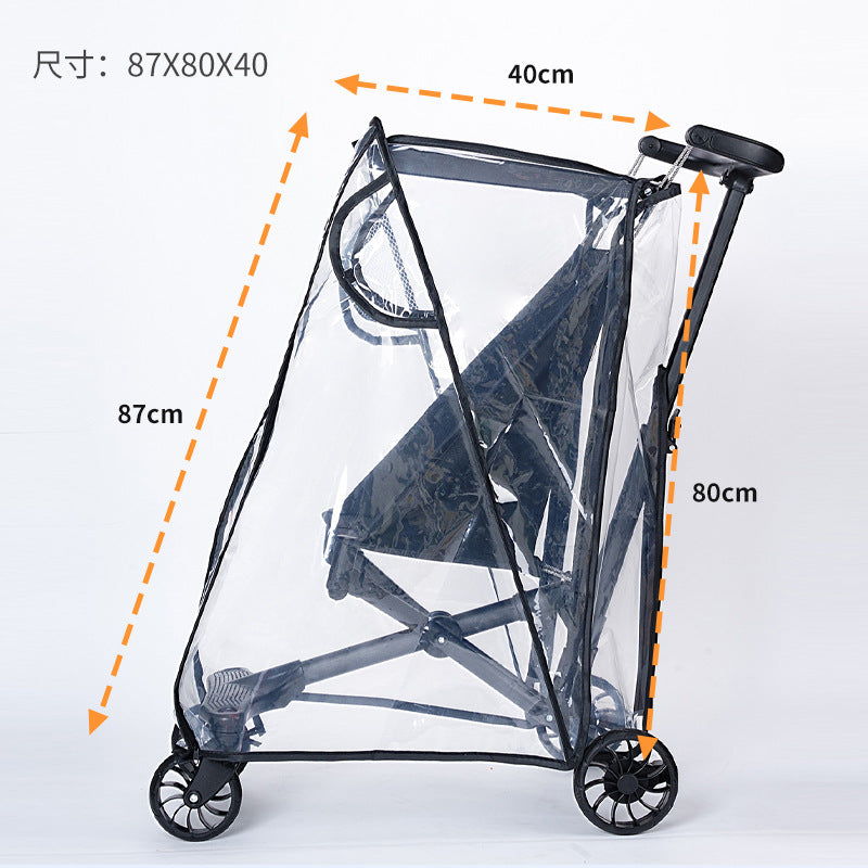 Baby Stroller Rain Cover, Windproof Cover, Warm T18 T2 Wind Shield, Dustproof Raincoat - image 2