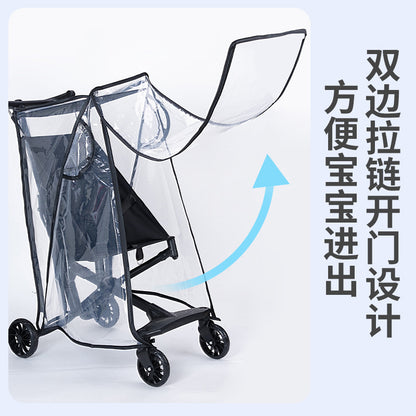 Baby Stroller Rain Cover, Windproof Cover, Warm T18 T2 Wind Shield, Dustproof Raincoat - image 3