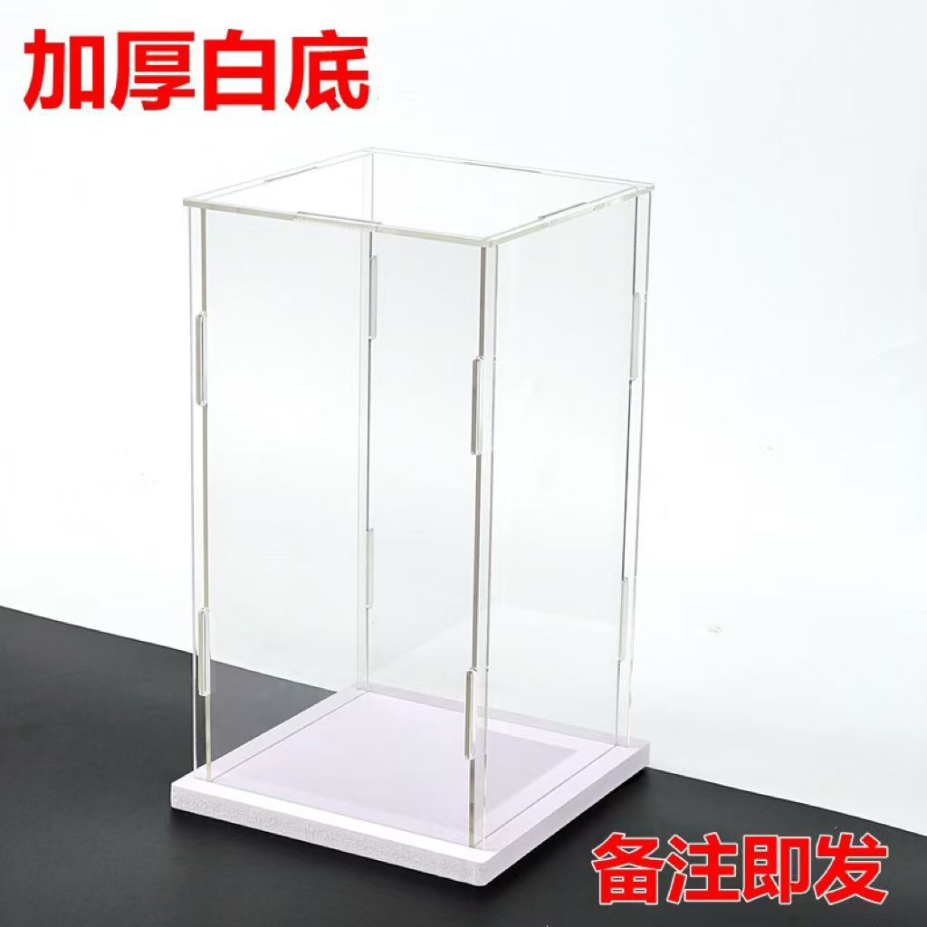 High Transparent Acrylic Display Box Hand Storage Cabinet Assembled Model Cover Toy Building Blocks Dust-proof Box Glue-free - image 2