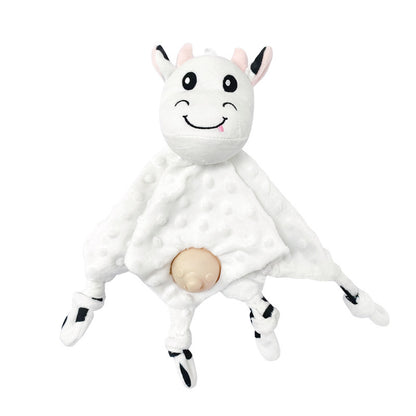 0-3 years old baby cute cartoon animal comfort towel silicone molars bite comfort towel plush toy - image 2