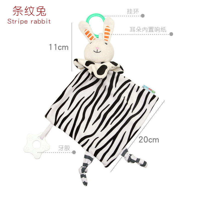 0-3 years old baby cute cartoon animal comfort towel silicone molars bite comfort towel plush toy - image 4