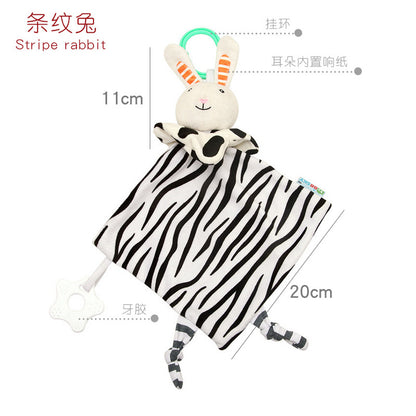0-3 years old baby cute cartoon animal comfort towel silicone molars bite comfort towel plush toy - image 4