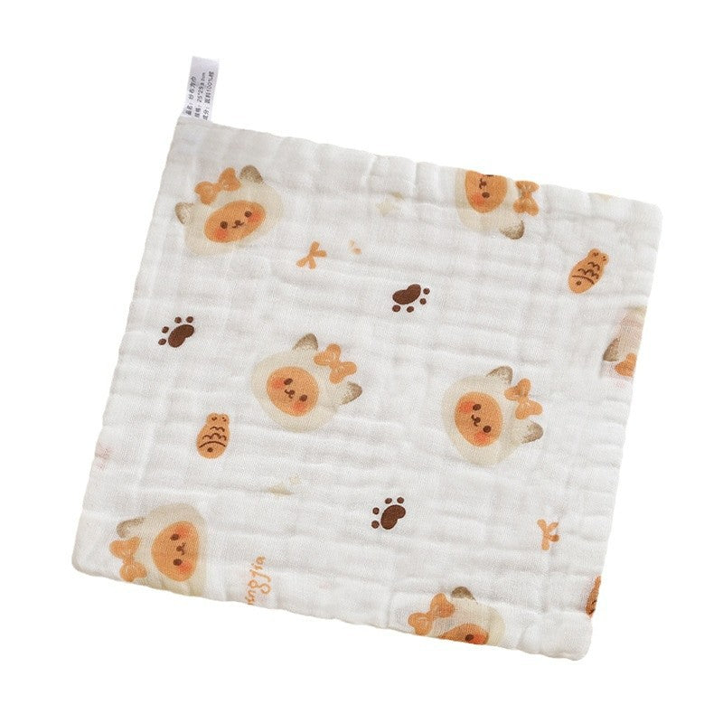 Baby towel gauze newborn saliva towel children's square towel baby's towel class a wash face bath absorbent soft - image 5