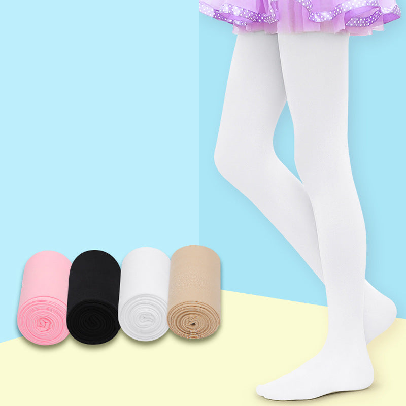 Children's Pantyhose White Spring and Autumn Summer Girls Dancing Leggings Baby Thin Velvet Dancing Socks Girls Socks - image 1